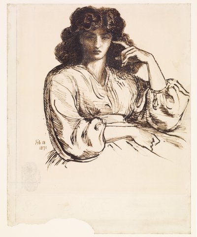 Portrait de Jane Morris - Dante Gabriel Rossetti