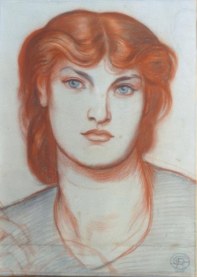 Étude pour Regina Cordium - Dante Gabriel Charles Rossetti