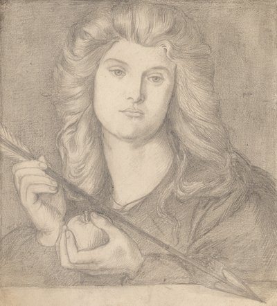 Étude pour "Venus Verticordia" - Dante Gabriel Rossetti