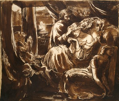 La Mort de Lady Macbeth, vers 1875 - Dante Gabriel Rossetti