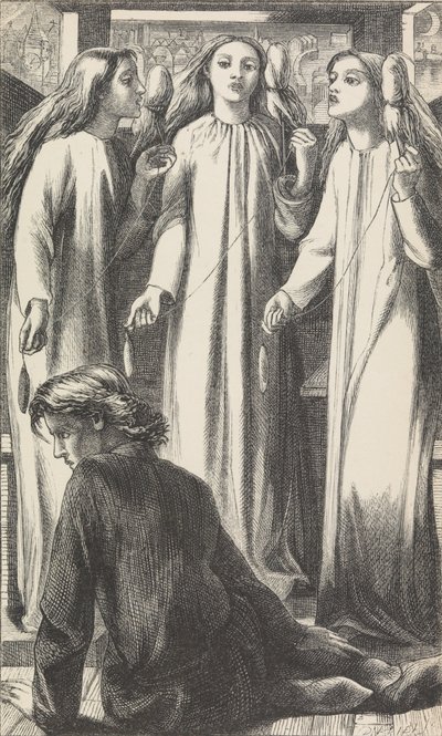 Le maître de musique, 1855 - Dante Gabriel Rossetti