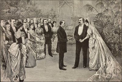 Mariage du président américain Grover Cleveland et de Frances Folsom, 2 juin, Washington, États-Unis d