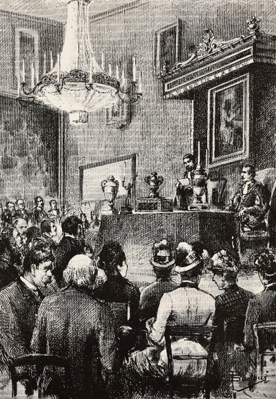 Élection des régents dans la République de Saint-Marin, gravure d