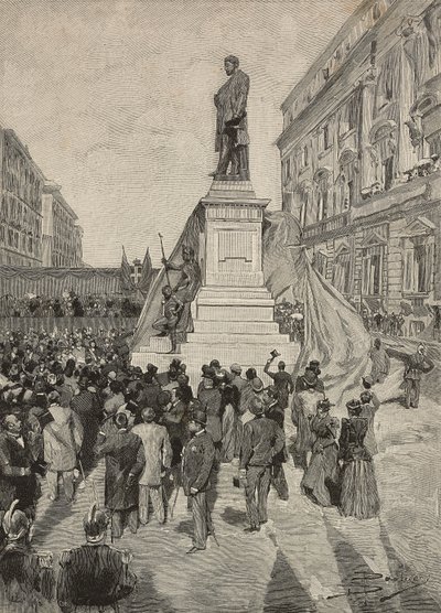 Inauguration du monument à Quintino Sella, par Ettore Ferrari, 9 avril - Dante Paolocci