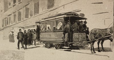 Tramway dirigé vers Saint-Pierre à l