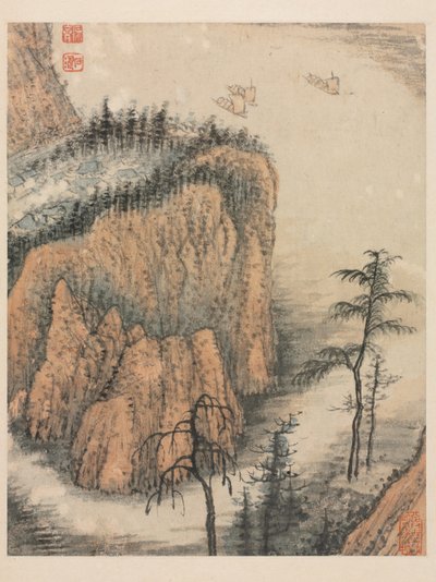 Réminiscences de la rivière Qinhuai, dynastie Qing - Daoji Shitao