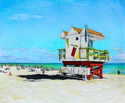 Sable entre mes orteils, 2018 (crayon sur papier) - Darrell Windjack