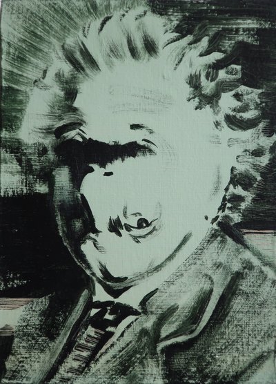 Einstein, 2013 (acrylique sur panneau) - Darren Coffield
