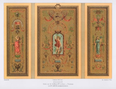 Boudoir, Rue de Solferino, Paris, 19ème siècle - Daumont