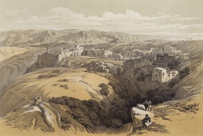 Bethléem (lithographie en couleur) - David (after) Roberts