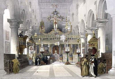 Chapelle du couvent de Sainte-Catherine sur le mont Sinaï, 21 février 1839, planche 112 du Volume III de 