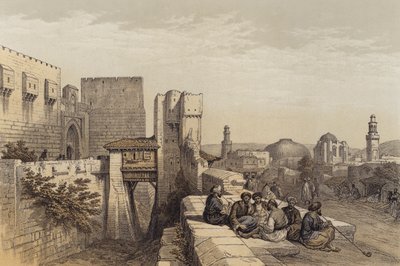 Entrée de la citadelle de Jérusalem - David (after) Roberts