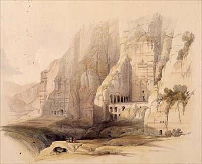 Mansions excavées de Petra, 7 mars 1839, planche 103 de 