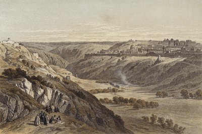 Jérusalem depuis le mont des Oliviers - David (after) Roberts