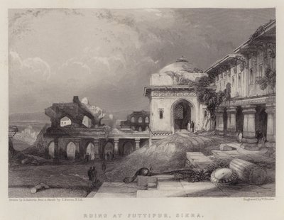 Ruines à Futtipur, Sikra - David (after) Roberts