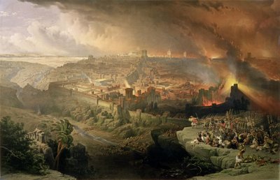 La Destruction de Jérusalem en 70 après J.-C., gravée par Louis Haghe - David (after) Roberts