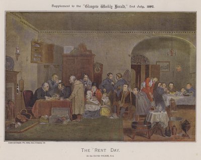 Le Jour du loyer - David (after) Wilkie
