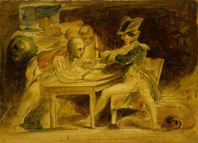 Nelson scellant des dépêches au large de Copenhague, c.1835 - David (attr.) Wilkie
