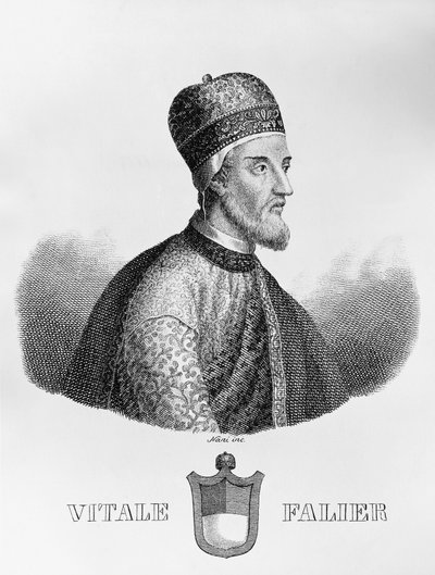 Portrait de Vitale Falier (mort vers 1095), 32e doge de Venise - John Ward Dunsmore