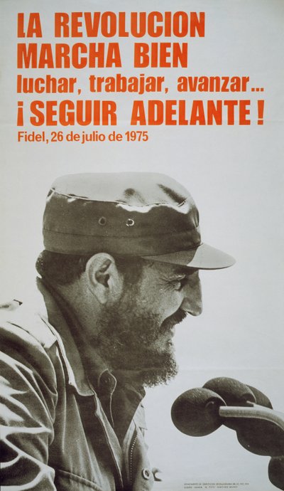 Affiche avec Fidel Castro - John Ward Dunsmore