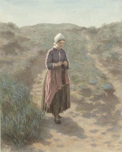 Dans les dunes à Zandvoort - David Adolph Constant Artz