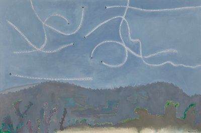 Martins volant au crépuscule, Catus, c.1995-96 - David Alan Redpath Michie