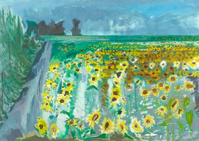 Tournesols et mistral, 2002 - David Alan Redpath Michie