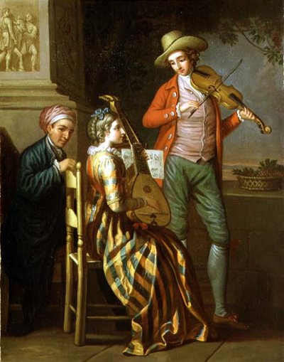 Une fête musicale napolitaine, vers 1775 - David Allan