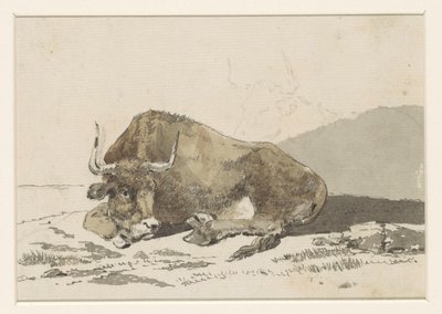 Bœuf couché - David Alphonse de Sandoz Rollin