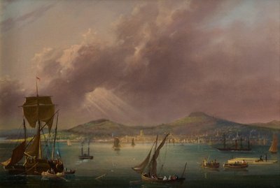 Dundee depuis la rivière, vers 1835 - David Angelo Andrews