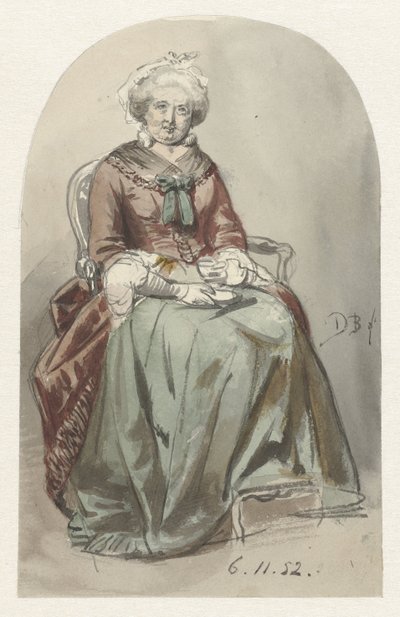 Vieille dame assise - David Bles