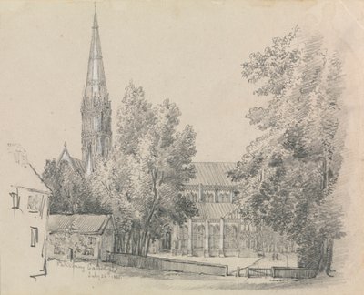 Vue de la cathédrale de Salisbury - David Charles Read