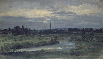 Vue depuis la maison de Pugin près de Salisbury - David Charles Read