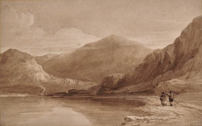 Vue du nord du Pays de Galles avec pont - David Cox