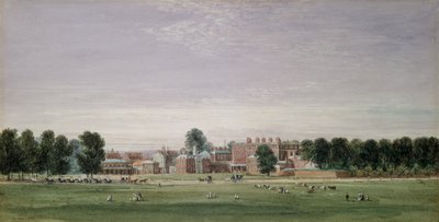 Buckingham House depuis Green Park, 1825 - David Cox