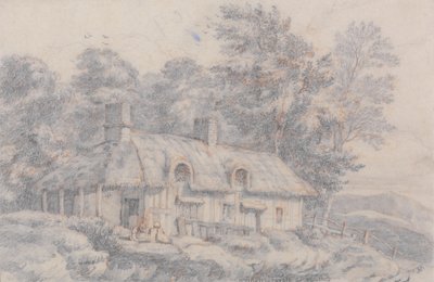 Cottage dans le Herefordshire, vers 1820 - David Cox