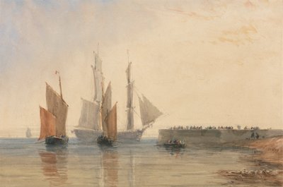 Entrée du port de Calais - David Cox