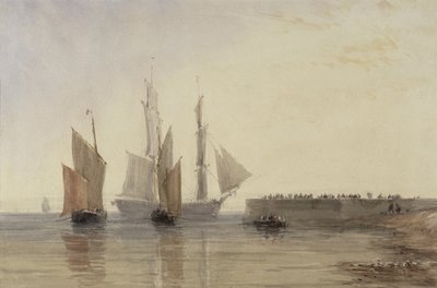 Entrée du port de Calais - David Cox