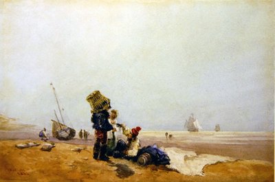 Pêcheurs sur le rivage - David Cox
