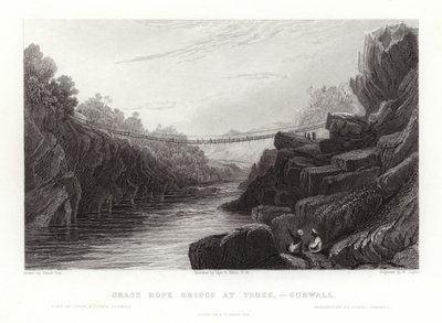 Pont de corde en herbe - David Cox