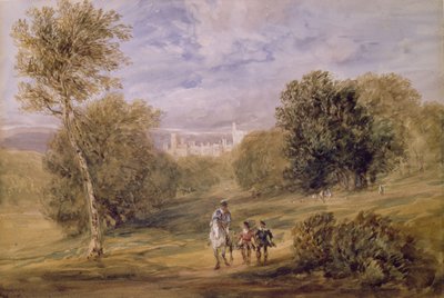 Haddon Hall depuis le Parc, 1831 - David Cox