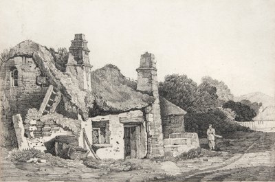 Cottage en ruines - David Cox
