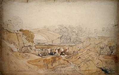 Le pont à Rhayader - David Cox