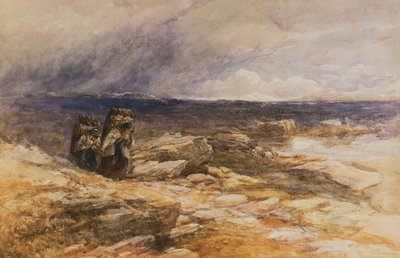 Les ramasseurs de tourbe près de Bettws-Y-Coed, nord du Pays de Galles - David Cox
