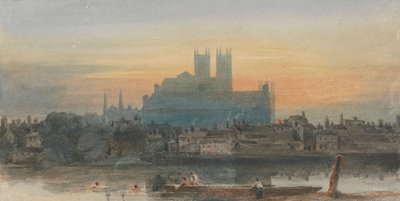 Westminster depuis Lambeth - David Cox