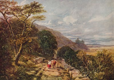 Chemin de campagne menant au château de Harlech, 19ème siècle, 1938 - David Cox the elder