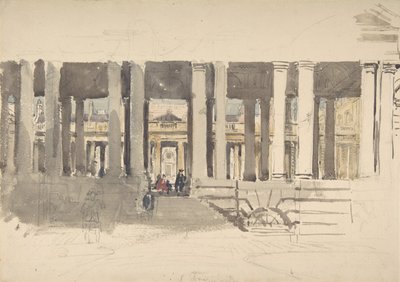 Greenwich Hospital (recto), Étude d