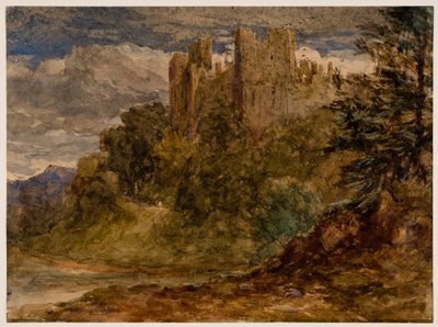 Château de Ludlow, 19ème siècle - David Cox the elder