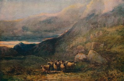 Route de montagne avec sommeil, c1838 - David Cox the elder