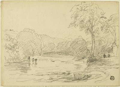 Scène fluviale - David Cox the elder